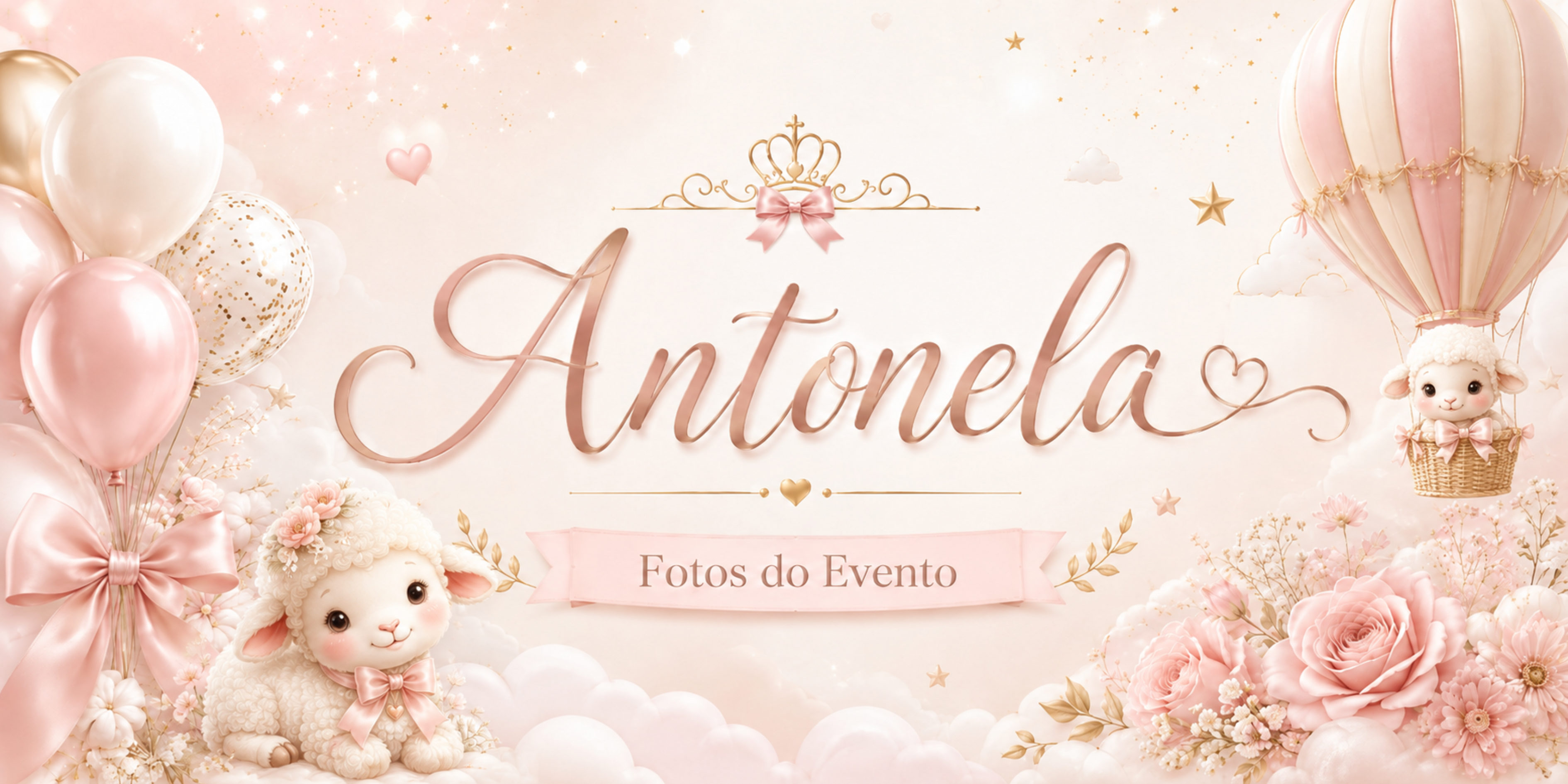 Banner do evento da Antonela